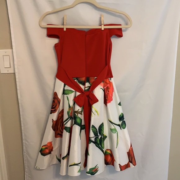Red Floral Dress by FE Forever - Picture 5 of 8